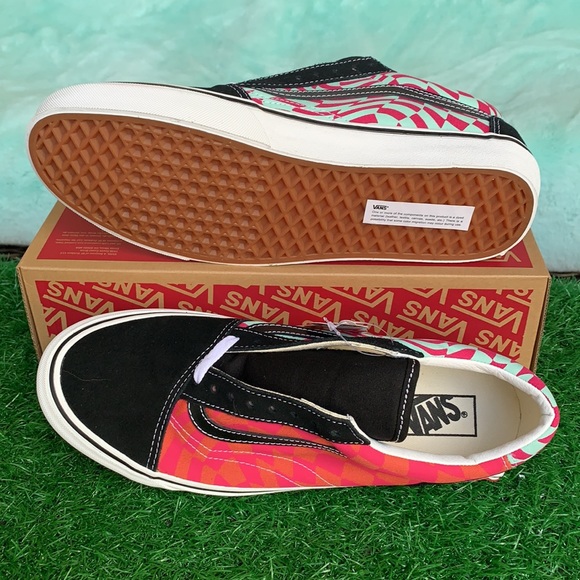 VANS OLD SKOOL TWIST WRAP CHECKER BLACK/CABARET MN - Picture 4 of 16